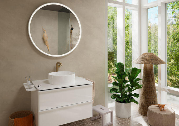 Hansgrohe Tecturis S wastafelkraan 240 Fine CoolStart EcoSmart+ met plug - Brushed Bronze