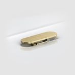 Clou First afvoerplug en niet-afsluitbare sifon aansluiting - geborsteld goud PVD