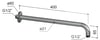 Hotbath ADSIX inbouw doucheset chap RVS 316 - met staafhanddouche - wandarm - hoofddouche 20cm - wandsteun
