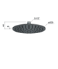 Hotbath ADSIX inbouw doucheset chap RVS 316 - met staafhanddouche - wandarm - hoofddouche 20cm - wandsteun