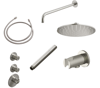 Hotbath ADSIX inbouw doucheset chap RVS 316 - met staafhanddouche - wandarm - hoofddouche 20cm - wandsteun