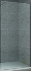 Alvoro Pure inloopdouche helder glas zonder profiel/bevestiging - 100cm