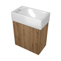 Proline Fonteinonderkast P2O 1 deur gefreesd - Urban oak