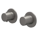 Geborsteld metal black PVD