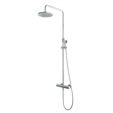 Hotbath Cobber SDS9 thermostatische stortdoucheset - staafhanddouche - 25cm hoofddouche - chroom
