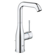 Grohe Essence hoge wastafelkraan L-size met draaibare uitloop en trekwaste - Chroom