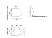 Catalano Sfera/Zero Plus Slim toiletzitting SC & QR - mat tortora