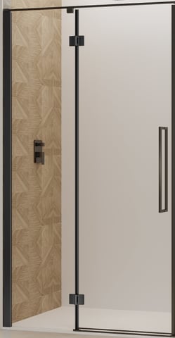 Van Rijn Products ST07ZW deur voor douchecabine 140cm Zwart