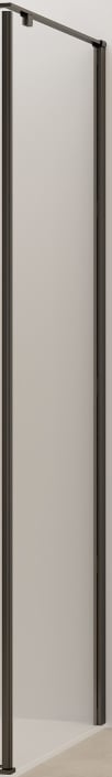 Van Rijn Products ST07ZW zijwand voor douchecabine 100cm Zwart