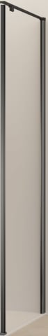 Van Rijn Products ST07GM zijwand voor douchecabine 100cm Geborsteld gunmetal
