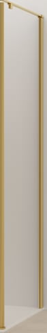 Van Rijn Products ST07SB zijwand voor douchecabine 100cm Geborsteld messing