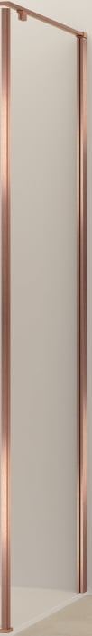 Van Rijn Products ST07SC zijwand voor douchecabine 100cm Geborsteld koper