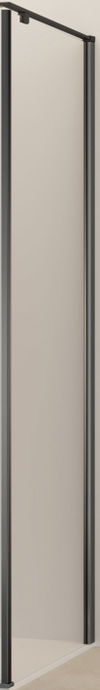 Van Rijn Products ST07GM zijwand voor douchecabine 120cm Geborsteld gunmetal