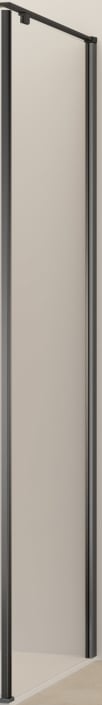 Van Rijn Products ST07GM zijwand voor douchecabine 120cm Geborsteld gunmetal