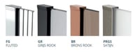 Van Rijn Products ST01500 inloopdouche 90cm - Geborsteld RVS - Satijnglas