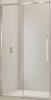 Van Rijn Products ST09350140BN schuifdeur voor douchecabine 140cm - Geborsteld RVS