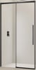 Van Rijn Products ST09350160ZW schuifdeur voor douchecabine 160cm - Zwart