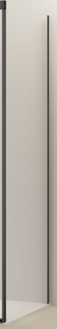 Van Rijn Products ST0935090WZW zijwand voor douchecabine 90cm - Zwart