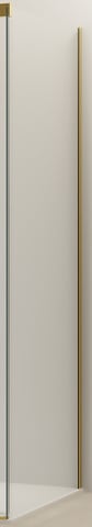 Van Rijn Products ST0935090WSB zijwand voor douchecabine 90cm - Geborsteld messing