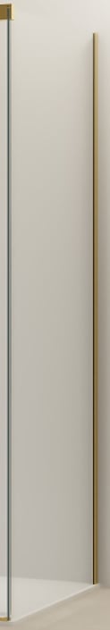 Van Rijn Products ST0935090WSB zijwand voor douchecabine 90cm - Geborsteld messing