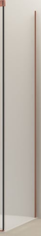 Van Rijn Products ST0935090WSC zijwand voor douchecabine 90cm - Geborsteld koper