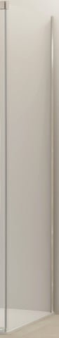 Van Rijn Products ST09350100WBN zijwand voor douchecabine 100cm - Geborsteld RVS
