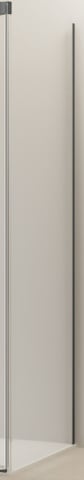 Van Rijn Products ST09350100WGM zijwand voor douchecabine 100cm - Geborsteld gunmetal