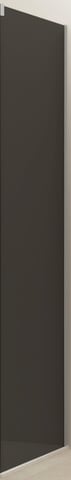 Van Rijn Products ST0935090WCH zijwand voor douchecabine met grijs rookglas 90cm - chroom