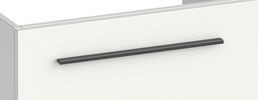 Brauer Trust opbouw meubelgreep - 32cm - geborsteld gunmetal PVD