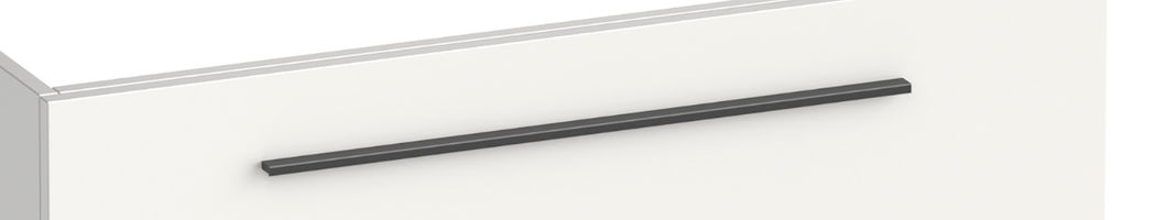 Brauer Trust opbouw meubelgreep - 48cm - geborsteld gunmetal PVD