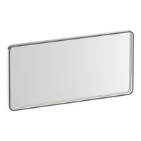 Brauer Sapphire spiegel 100x50cm rechthoekig afgerond - directe LED verlichting - geborsteld RVS