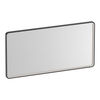 Brauer Sapphire spiegel 120x60cm rechthoekig afgerond - directe LED verlichting - geborsteld gunmetal