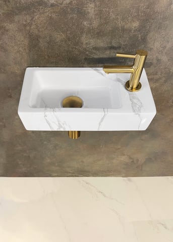 Wiesbaden One Pack Mini-Rhea rechts fontein 360x180x90 Carrara
