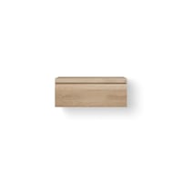 LoooX Wooden Drawer BoX badmeubel 100x46cm massief eiken 1 lade - old grey