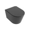 Mondiaz Lavie Hangtoilet rimless met zitting SC & QR 53cm - Dark Grey
