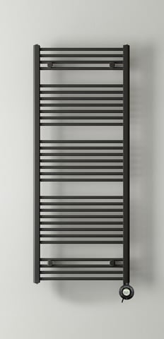 Instamat Base elektrische handdoekradiator 148x50cm - 600W - soft zwart