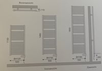 Instamat Base elektrische handdoekradiator 185x50cm - 800W - soft zwart