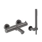 Geborsteld carbon black PVD