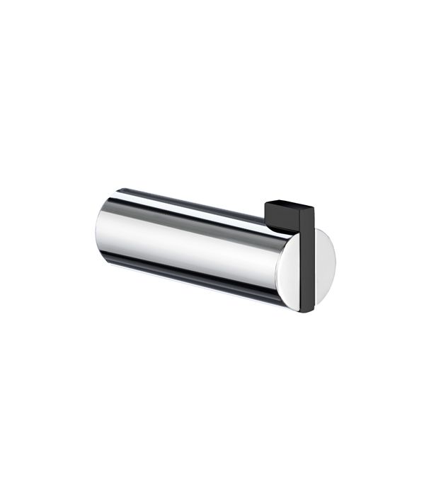 Smedbo Life handdoekhaak (2 stuks) GB111 zwart-chroom
