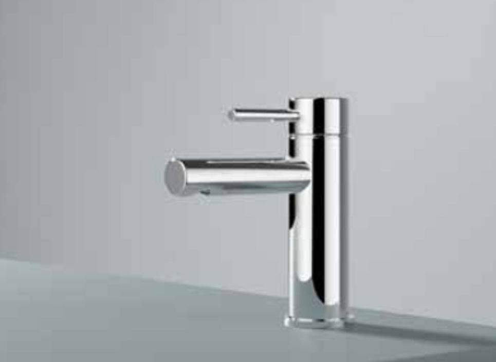 Hotbath Buddy B103 wastafelkraan laag model - Geborsteld nikkel
