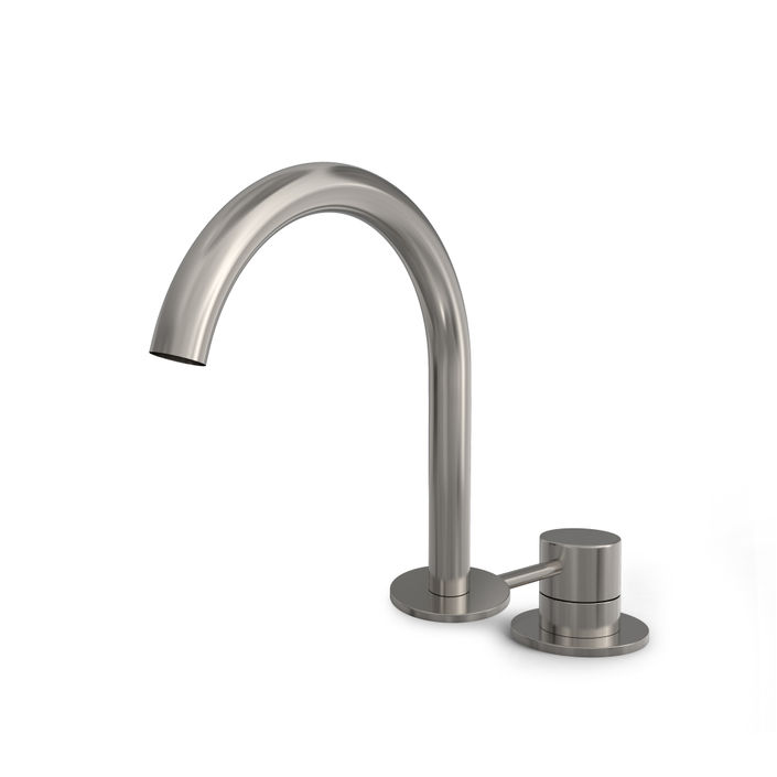 Hotbath Buddy B123 wastafelkraan 2-gats - Geborsteld nikkel