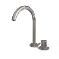 Hotbath Buddy B123H wastafelkraan 2-gats hoog - Geborsteld nikkel