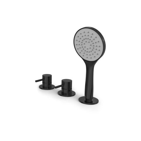 Hotbath Buddy B175 badrandcombinatie 2-weg omstel - handdouche - Geborsteld zwart PVD