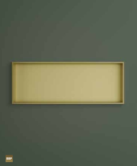 Hotbath &More inbouwnis 30x120x10cm - geborsteld zwart PVD