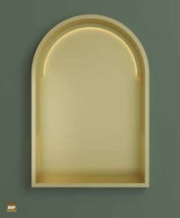 Hotbath &More inbouwnis 30x45x10cm toogmodel - LED verlichting - RVS 316