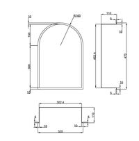 Hotbath &More inbouwnis 30x45x10cm toogmodel - LED verlichting - RVS 316
