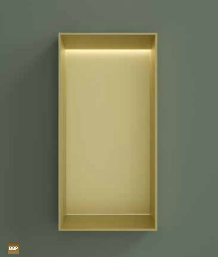 Hotbath &More inbouwnis 30x15x10cm - zonder frame - LED verlichting - Mat wit
