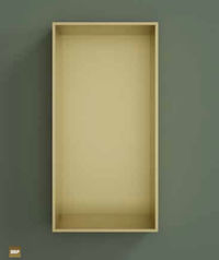 Hotbath &More inbouwnis 30x15x10cm - zonder frame - geborsteld zwart PVD