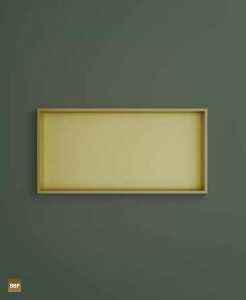 Hotbath &More inbouwnis 30x60x10cm - geborsteld gunmetal PVD