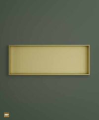 Hotbath &More inbouwnis 30x120x10cm - geborsteld gunmetal PVD